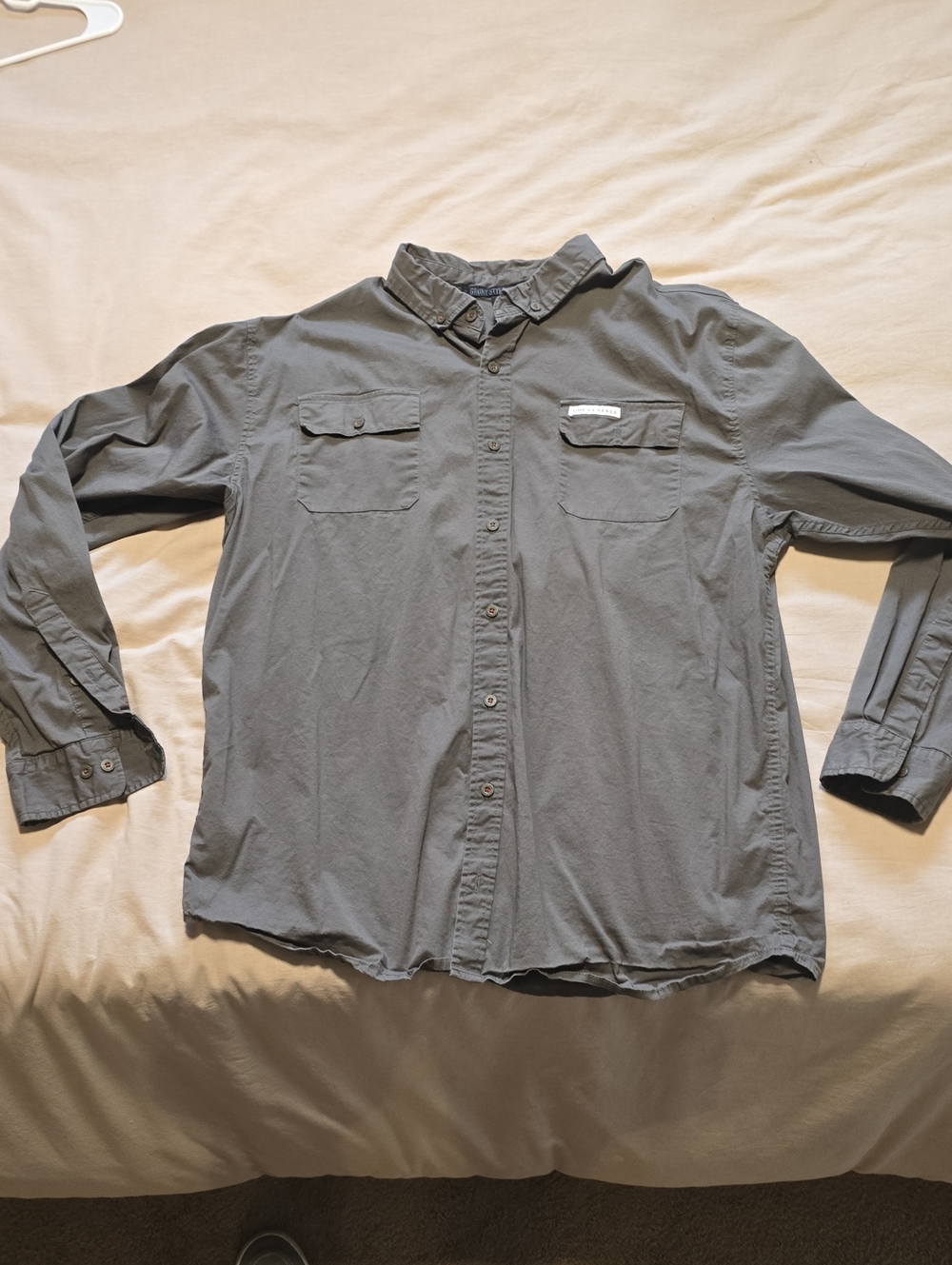 Grunt Style Men's Casual Button-Down Shirt - Green